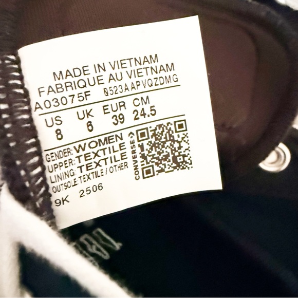 Converse Chuck Taylor All Star Crush Heel Sneakers Black 8 - Picture 7 of 8